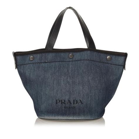 prada tote bags on sale|Prada denim tote bag.